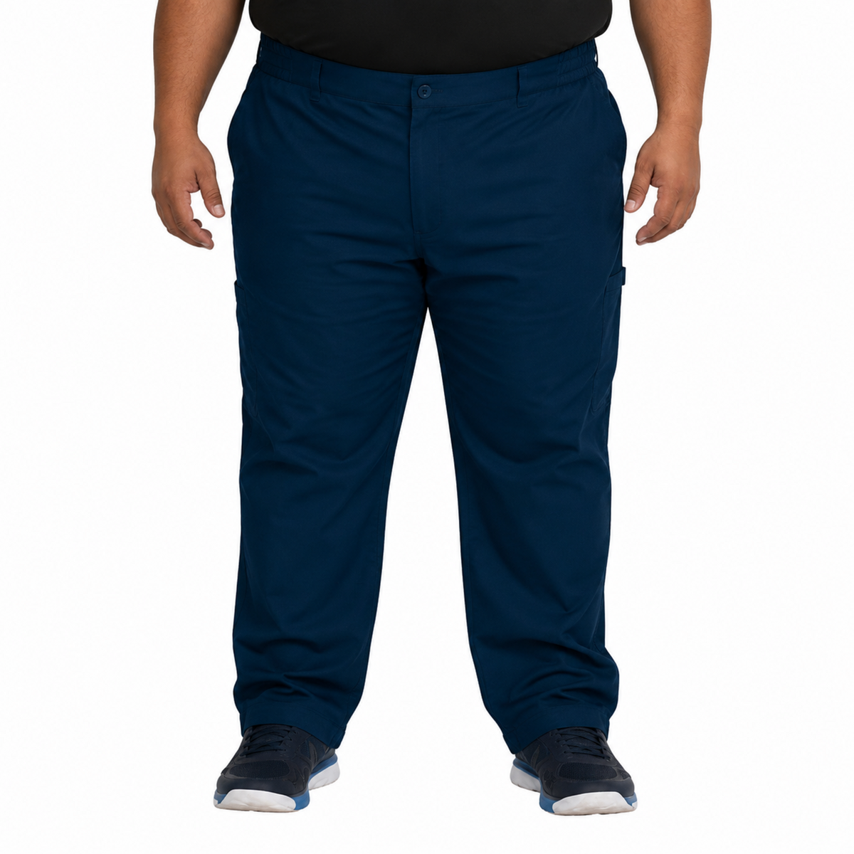 Pantalón quirúrgico Dickies DK220 Balance para hombre talla extra Azul Marino, vista frontal | color:azul-marino