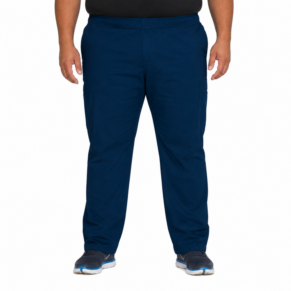Pantalón quirúrgico Dickies DK220 Balance para hombre talla extra Azul Marino, vista posterior
