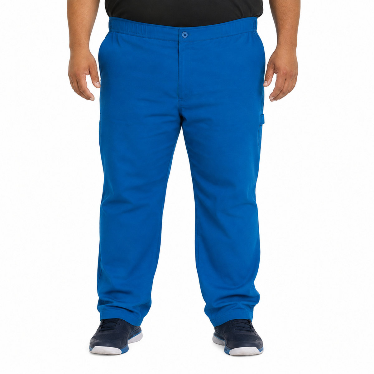 Pantalón quirúrgico Dickies DK220 Balance para hombre talla extra Azul Rey, vista frontal | color:azul-rey