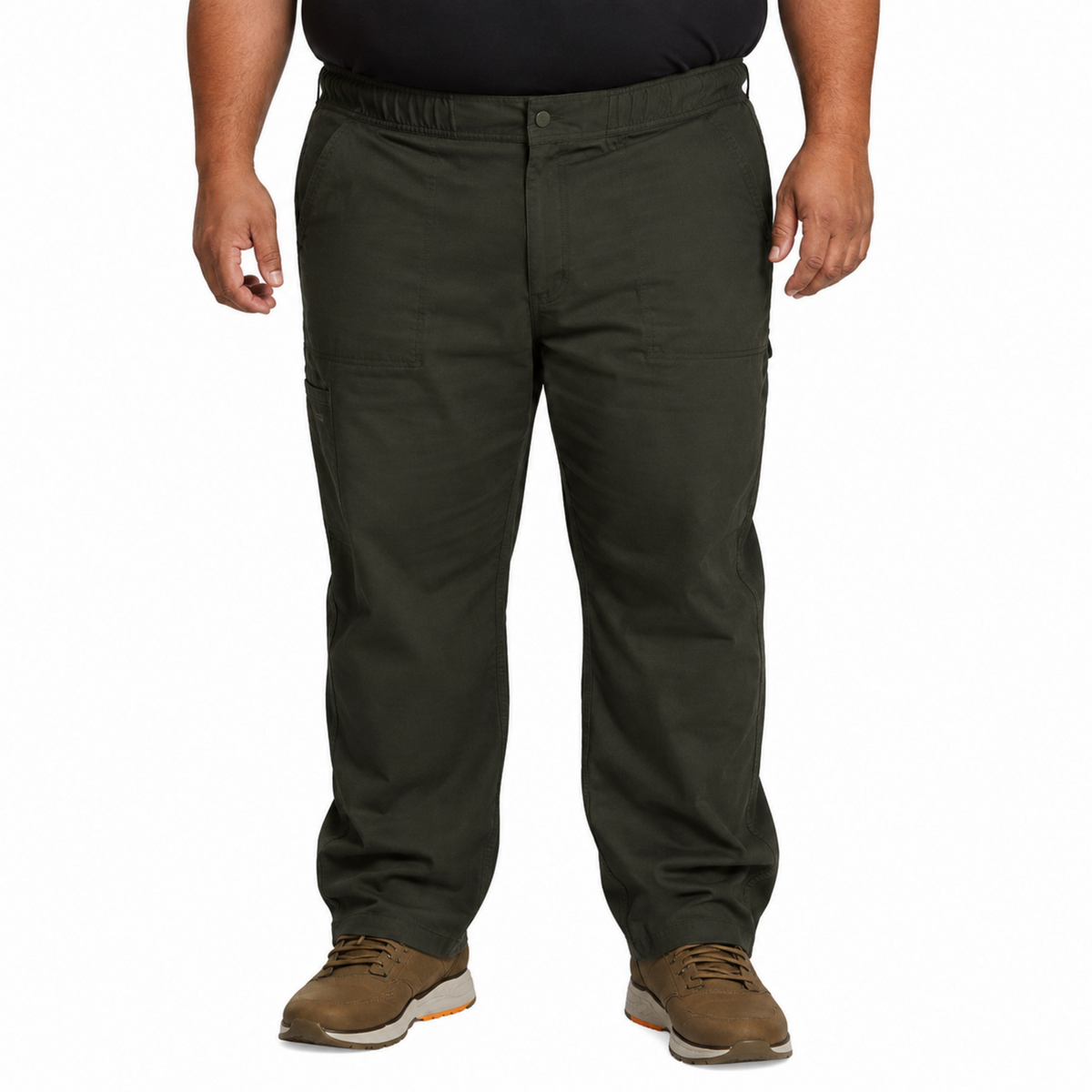 Pantalón quirúrgico Dickies DK220 Balance para hombre talla extra Deep Forest, vista frontal | color:deep-forest