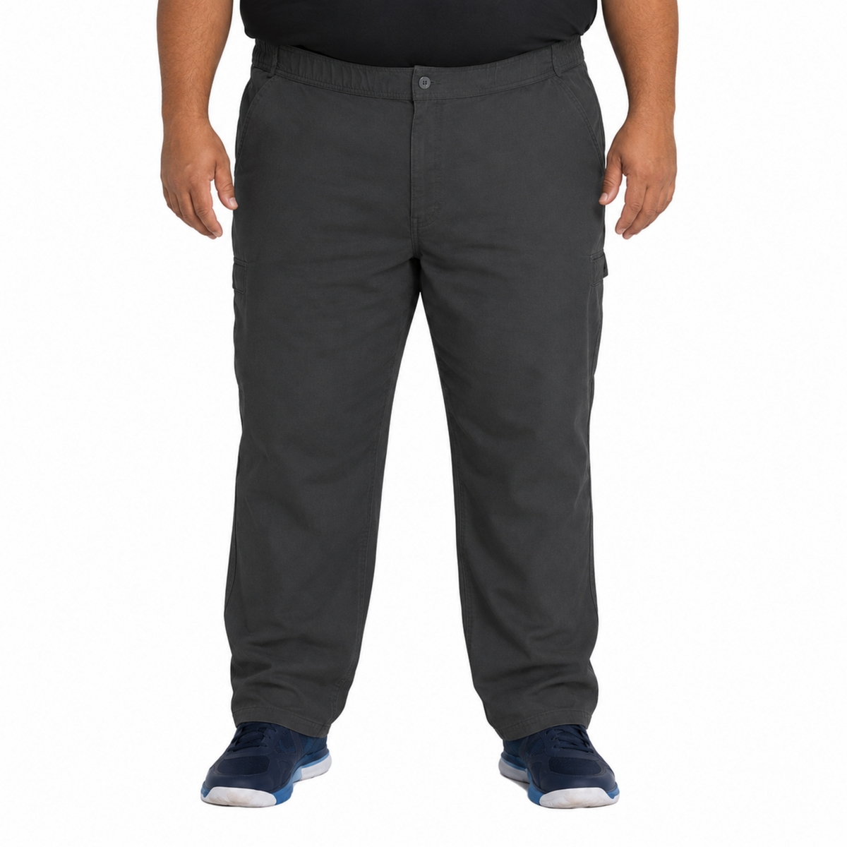 Pantalón quirúrgico Dickies DK220 Balance para hombre talla extra Gris Oxford, vista frontal | color:gris-oxford
