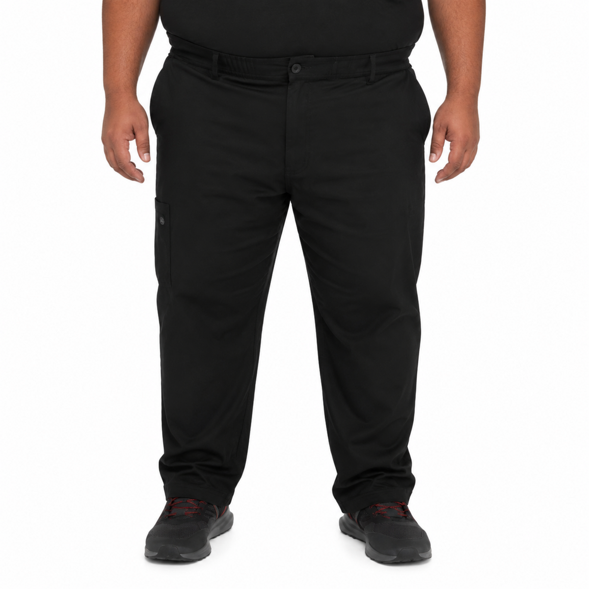 Pantalón quirúrgico Dickies DK220 Balance para hombre talla extra Negro, vista frontal | color:negro