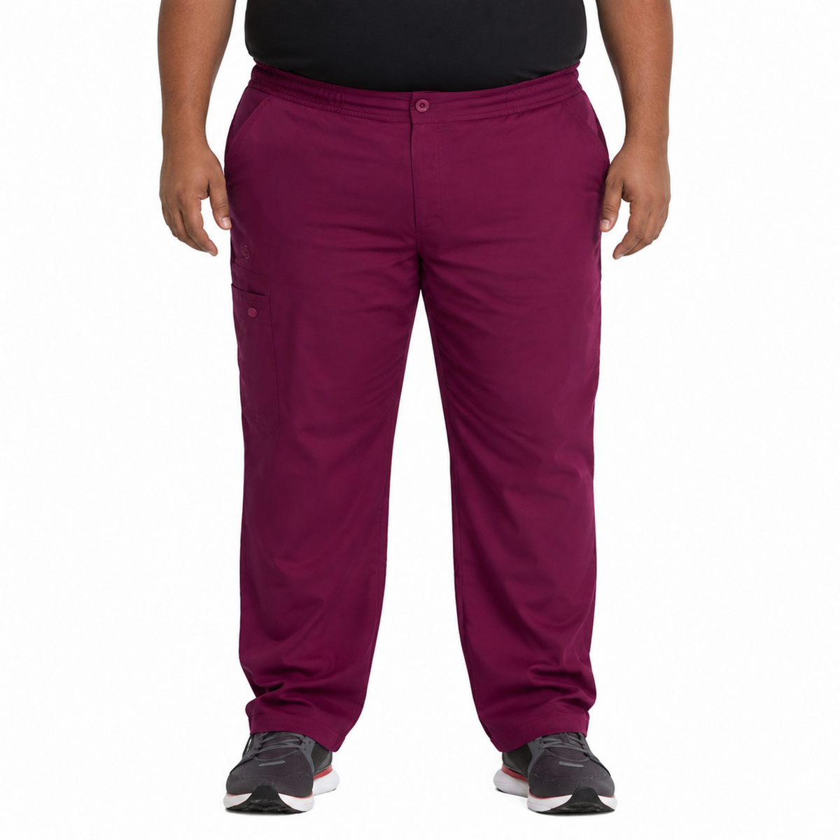 Pantalón quirúrgico Dickies DK220 Balance para hombre talla extra Vino, vista frontal | color:vino
