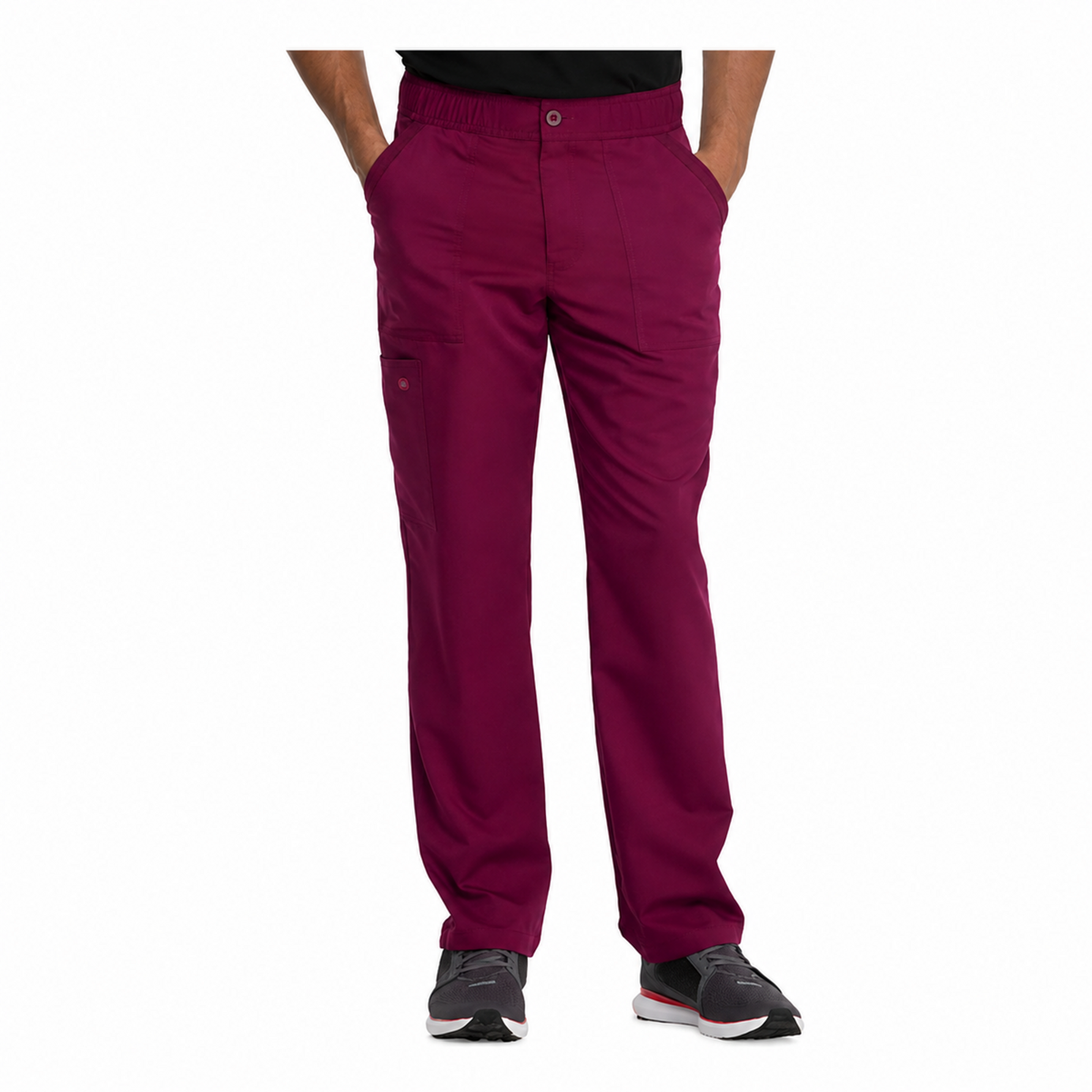 Pantalón quirúrgico Dickies DK220 Balance para hombre Vino, vista frontal | color:vino