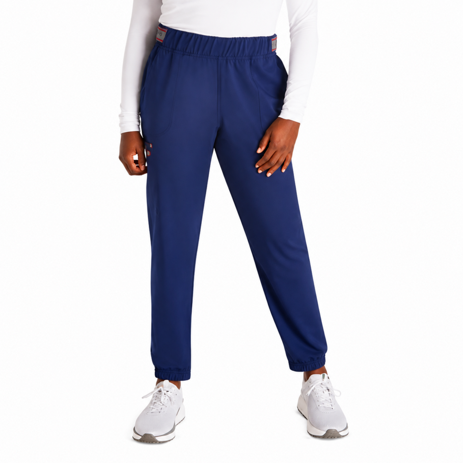 Pantalón jogger quirúrgico Dickies DK221 EDS NXT para mujer Azul Marino, vista frontal | color:azul-marino