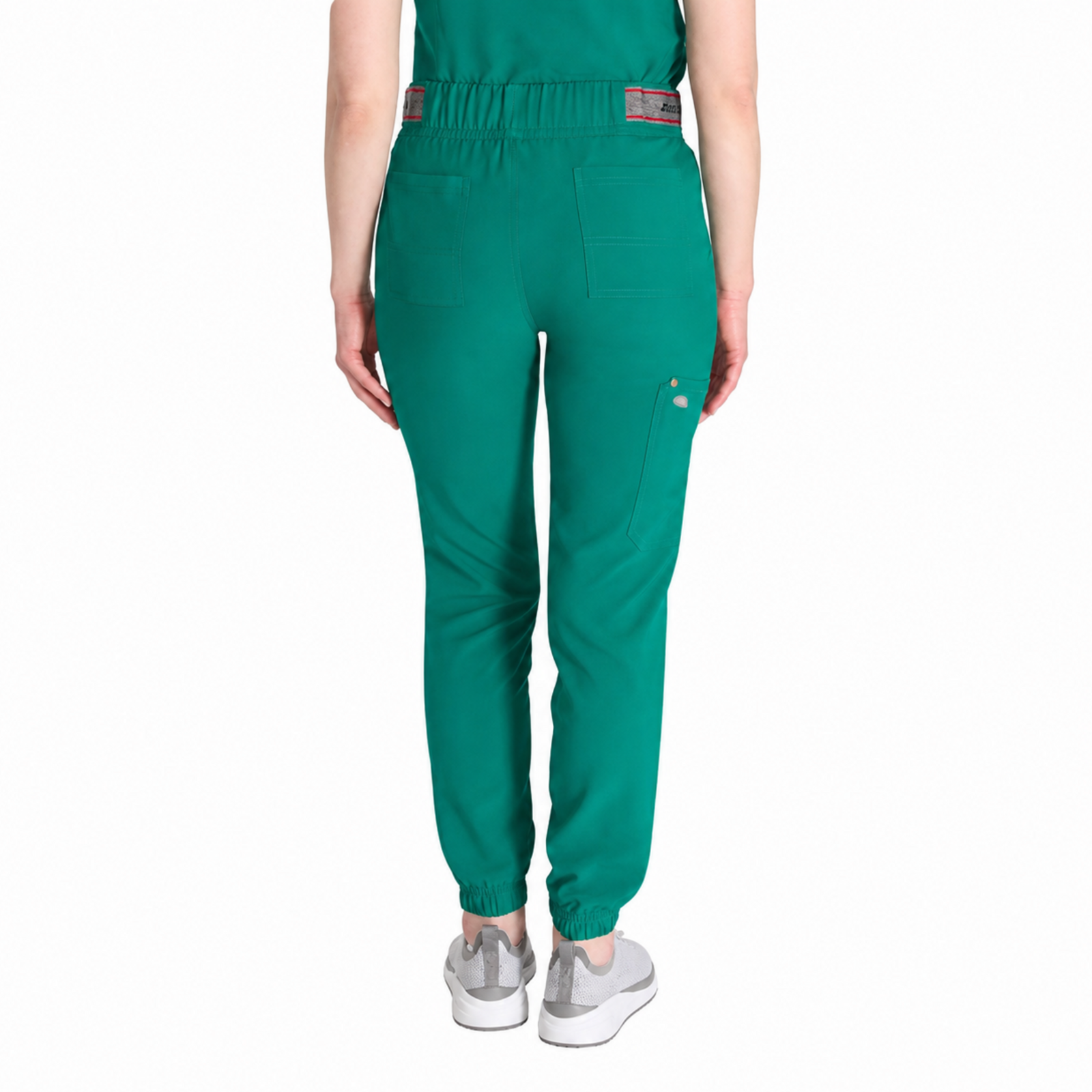 Pantalón jogger quirúrgico Dickies DK221 EDS NXT para mujer Verde Hunter, vista posterior | color:verde-hunter