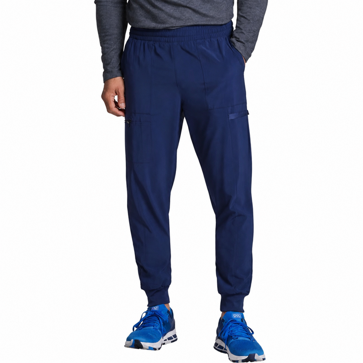 Pantalón jogger quirúrgico Dickies DK223 EDS Essentials para hombre Azul Marino, vista frontal | color:azul-marino