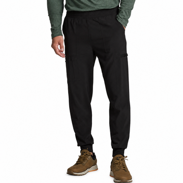 Pantalón jogger quirúrgico Dickies DK223 EDS Essentials para hombre Negro, vista frontal | color:negro
