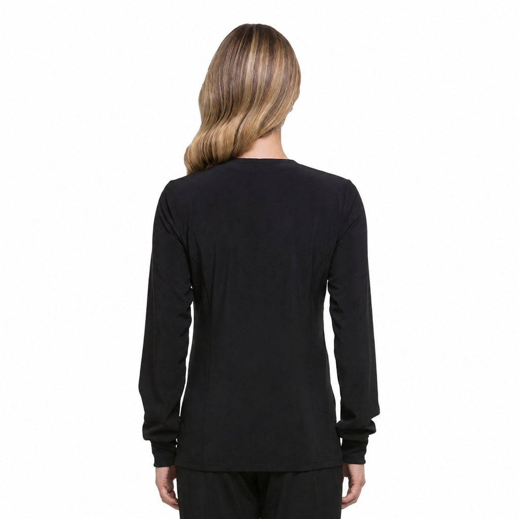 Chamarra médica Dickies DK305 para mujer Negro, espalda
