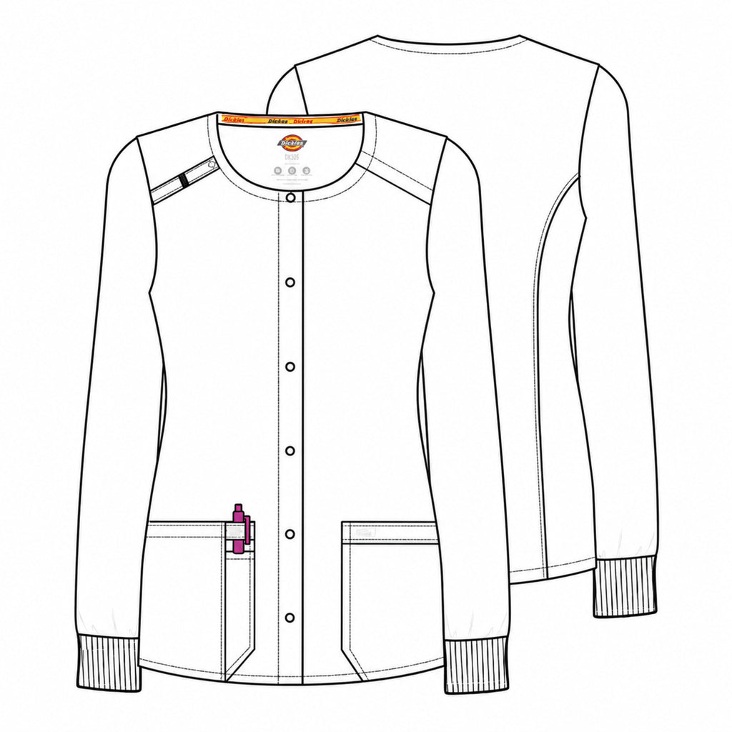 Chamarra médica Dickies DK305 para mujer Negro, ficha técnica