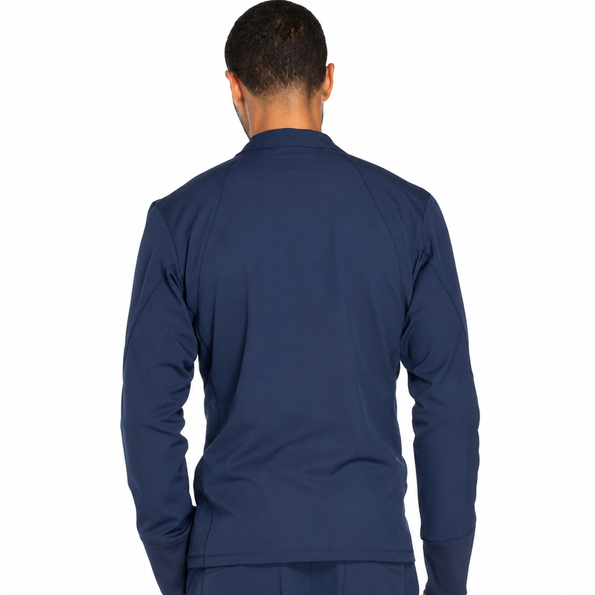 Chamarra médica Dickies DK310 para hombre Azul Marino, vista posterior | color:azul-marino