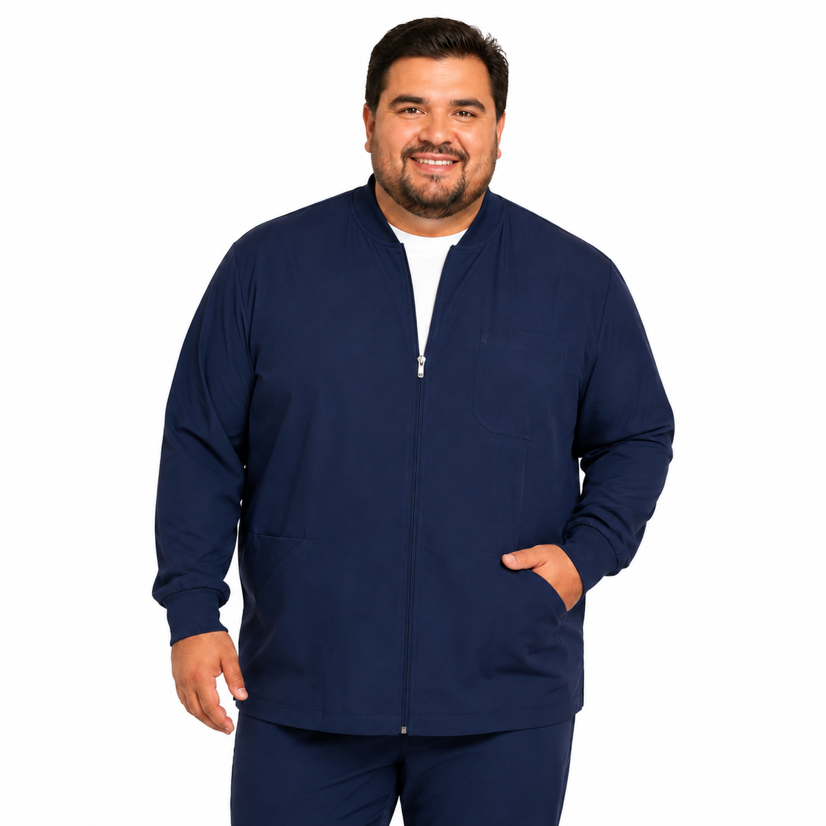 Chamarra médica Dickies DK320 para hombre talla extra Azul Marino, imagen 1 | color:azul-marino
