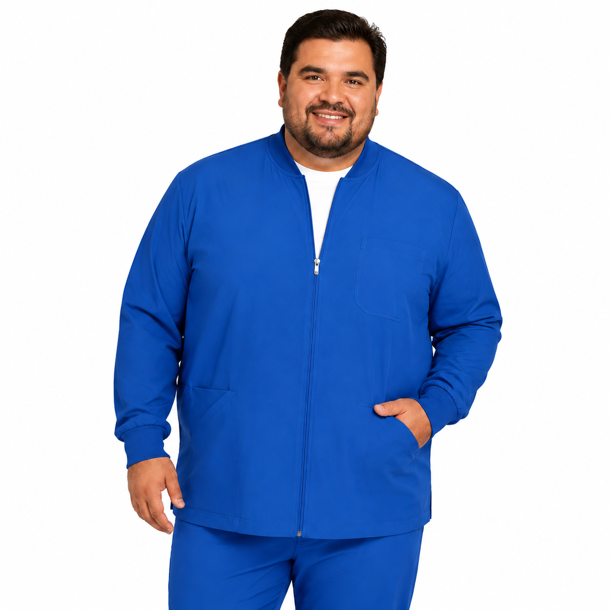 Chamarra médica Dickies DK320 para hombre talla extra Azul Rey, imagen 1 | color:azul-rey