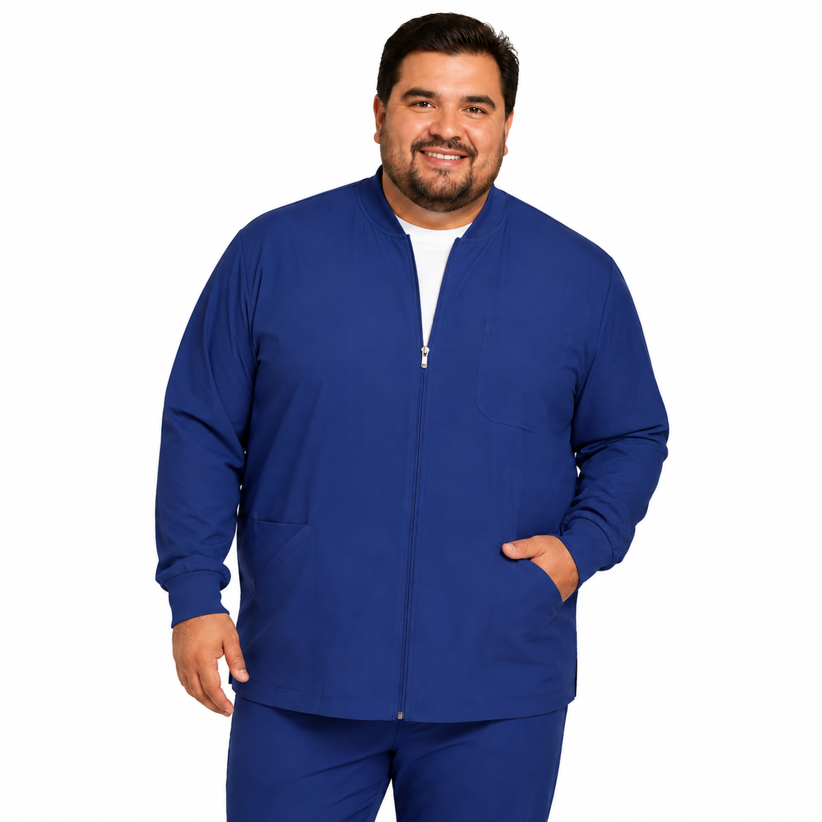 Chamarra médica Dickies DK320 para hombre talla extra Galaxy Blue, imagen 1 | color:galaxy-blue