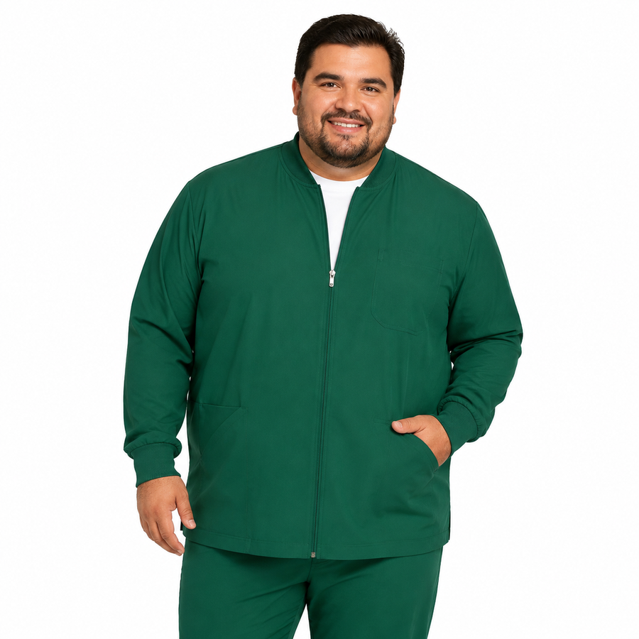 Chamarra médica Dickies DK320 para hombre talla extra Verde Botella, imagen 1 | color:verde-botella