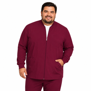 Chamarra médica Dickies DK320 para hombre talla extra Vino, imagen 1 | color:vino