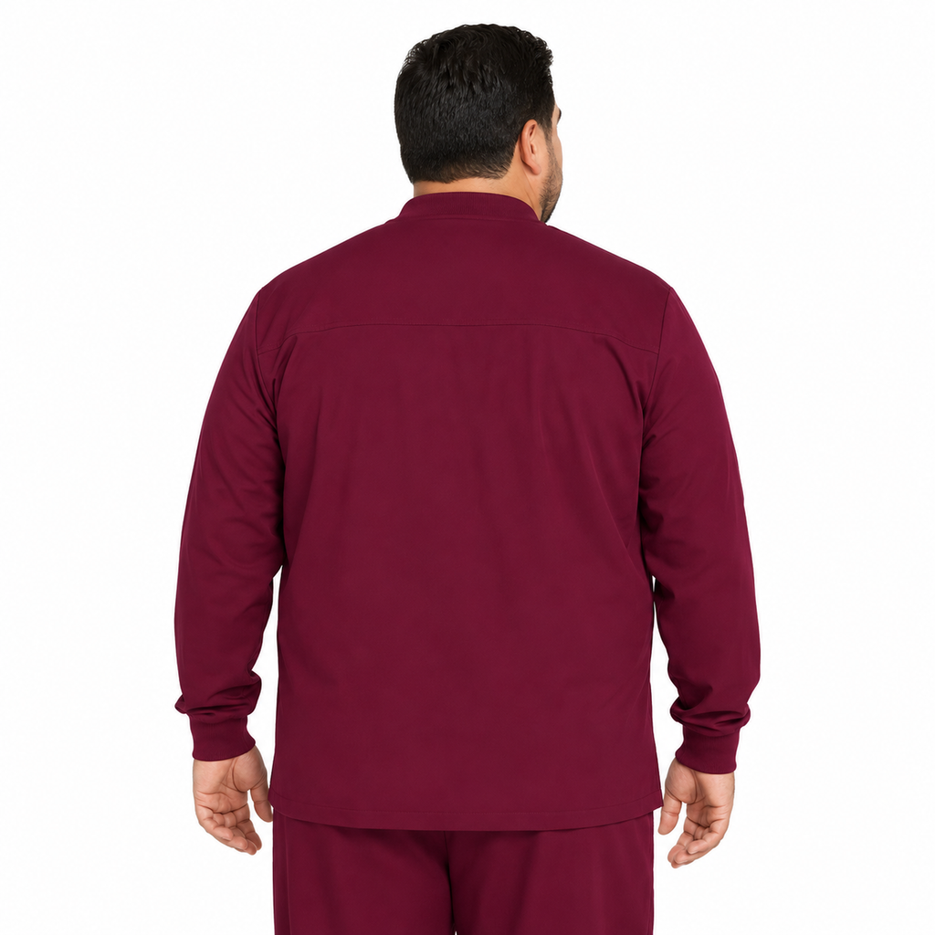 Chamarra médica Dickies DK320 para hombre talla extra Vino, imagen 4