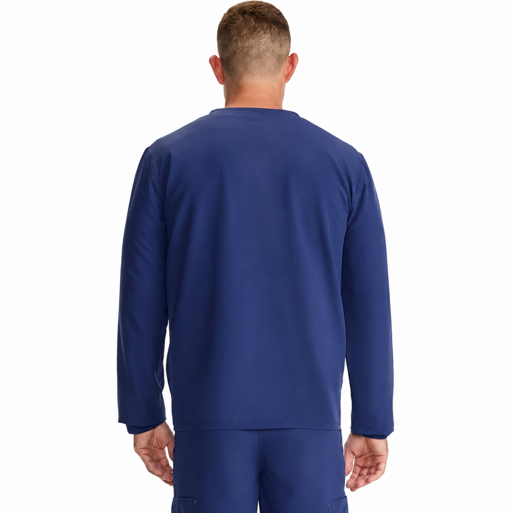 Dickies DK323 chamarra médica para hombre Azul Marino, vista posterior
