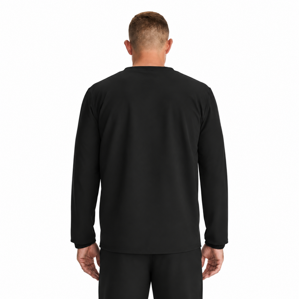 Dickies DK323 chamarra médica para hombre Negra, vista posterior