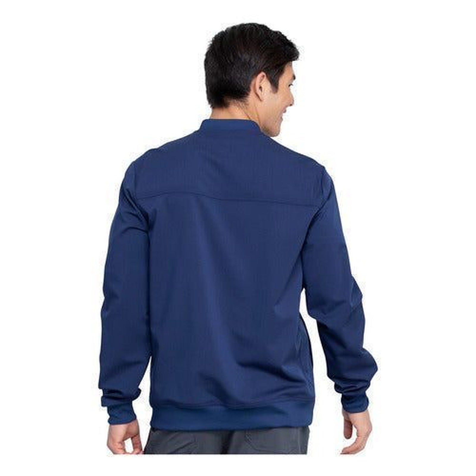 Chamarra médica Dickies DK370 para hombre azul marino, vista posterior | color:azul-marino