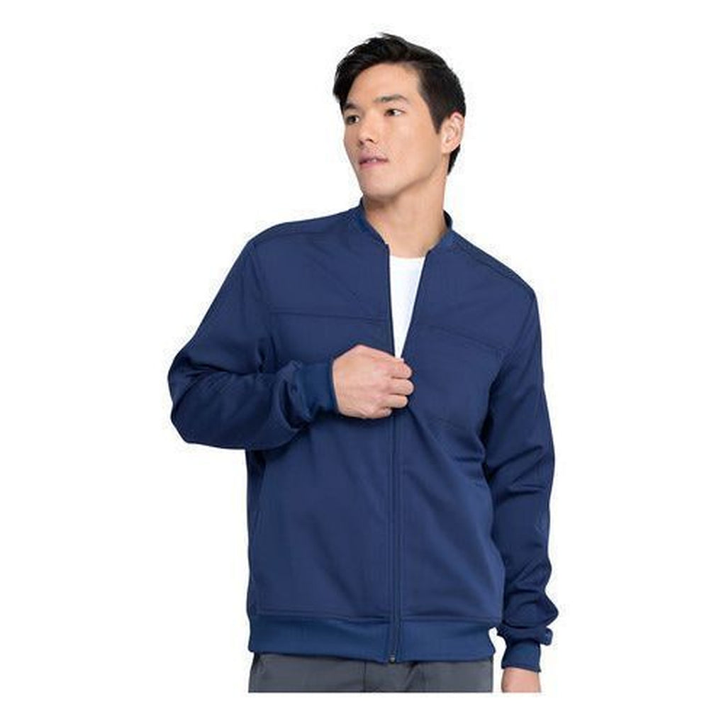 Chamarra médica Dickies DK370 para hombre azul marino, vista frontal
