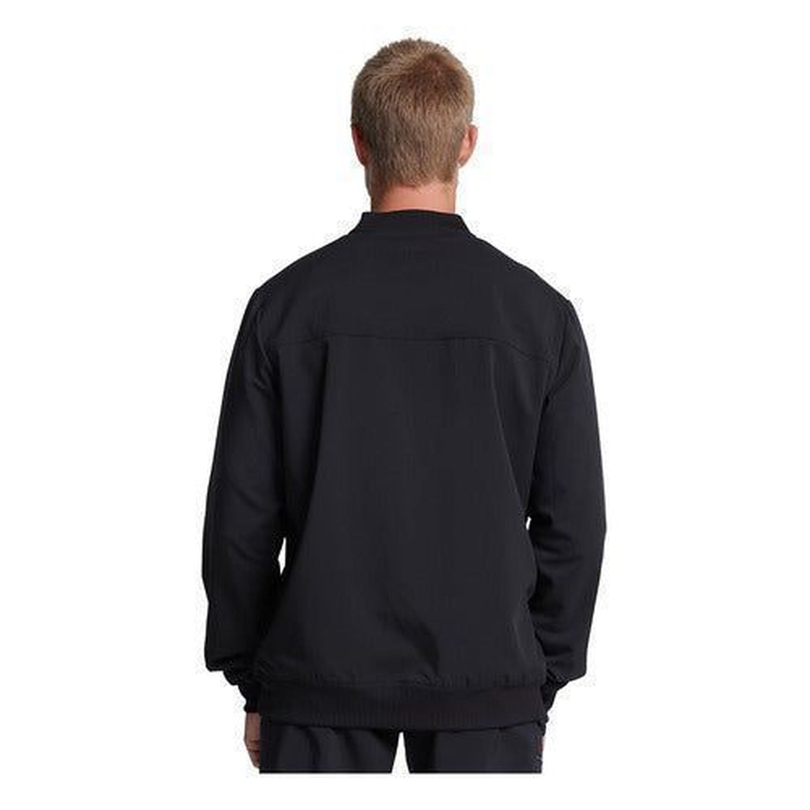 Chamarra médica Dickies DK370 para hombre negra, vista posterior | color:negra