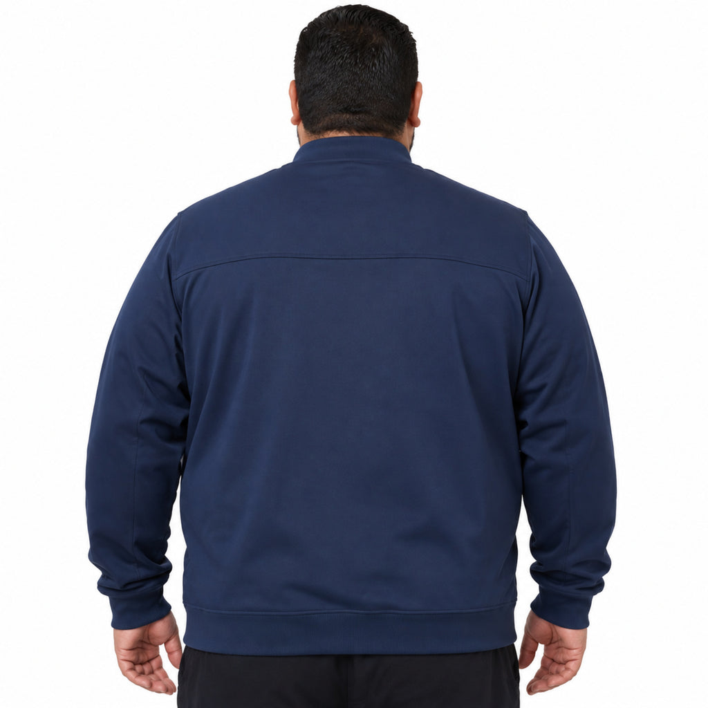 Chamarra médica Dickies DK370 para hombre talla extra azul marino, vista posterior
