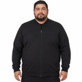 Chamarra médica Dickies DK370 para hombre talla extra negra, vista frontal | color:negra