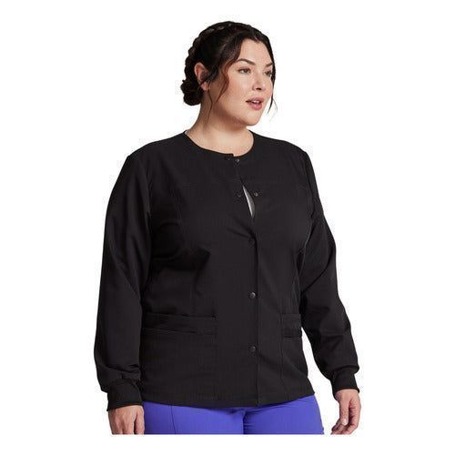 Dickies Dk380 Chamarra Quirúrgica Clínica Broches Mujer - Garufa Jeans