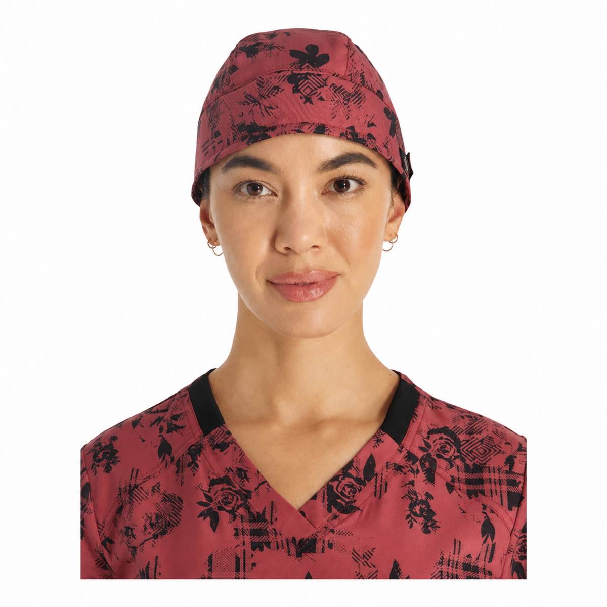 Gorro quirúrgico Dickies DK513 Grunge Roses, vista frontal | color:grunge-roses