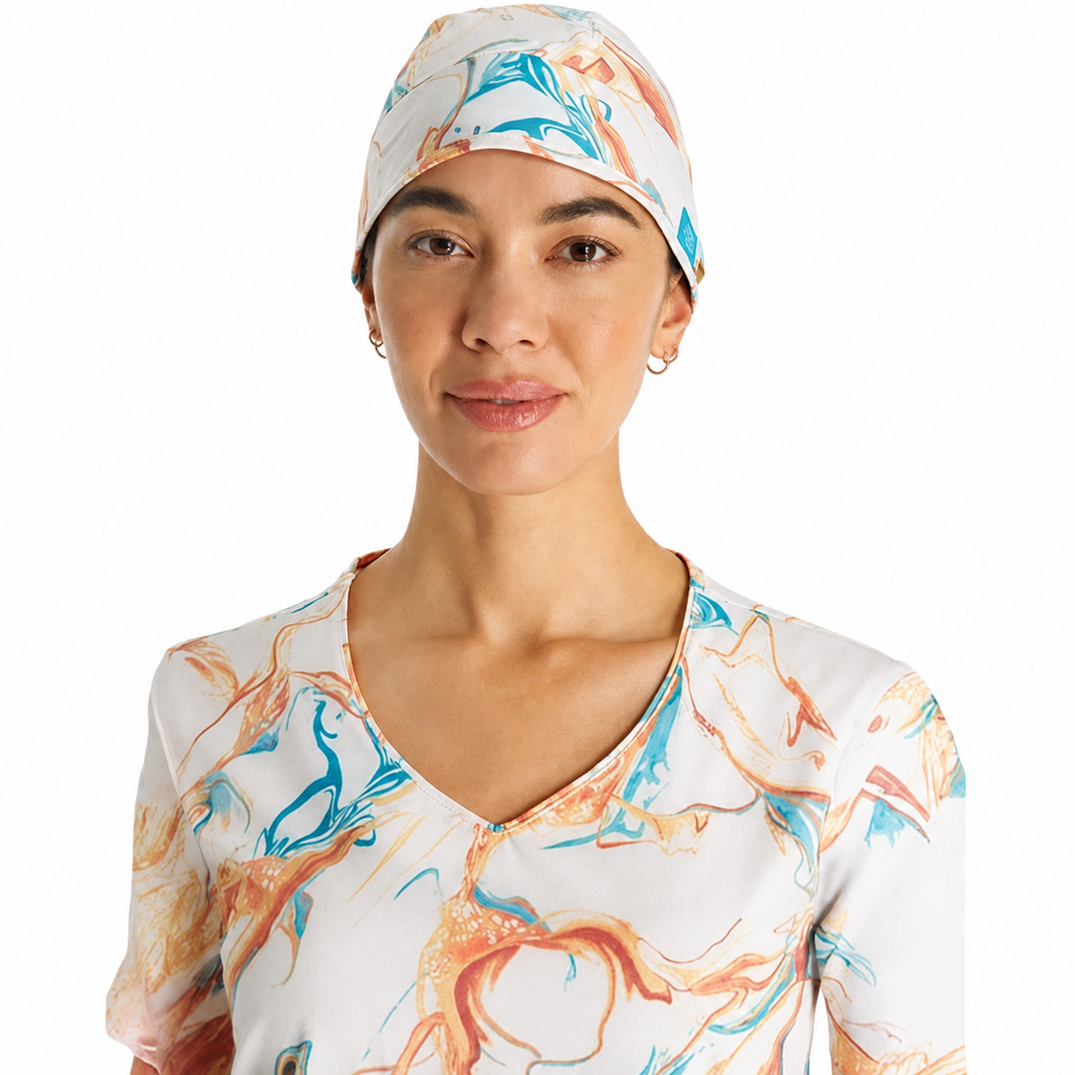 Gorro quirúrgico Dickies DK513 Mineral Swirl, vista frontal | color:mineral-swirl