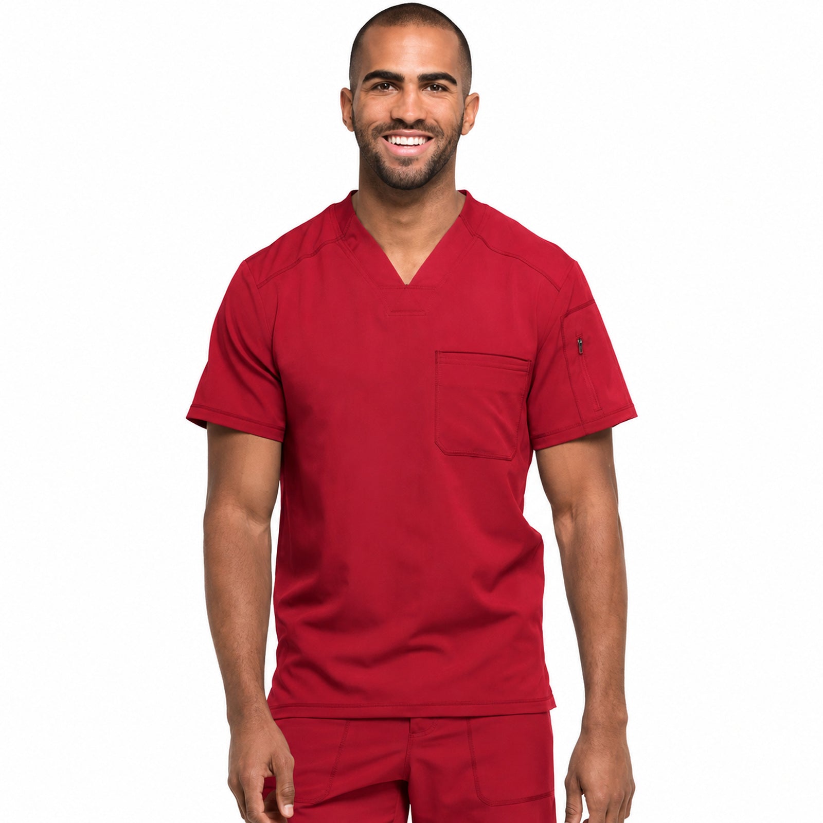 Filipina médica Dickies DK610 color rojo - fotografía 42 en alta definición