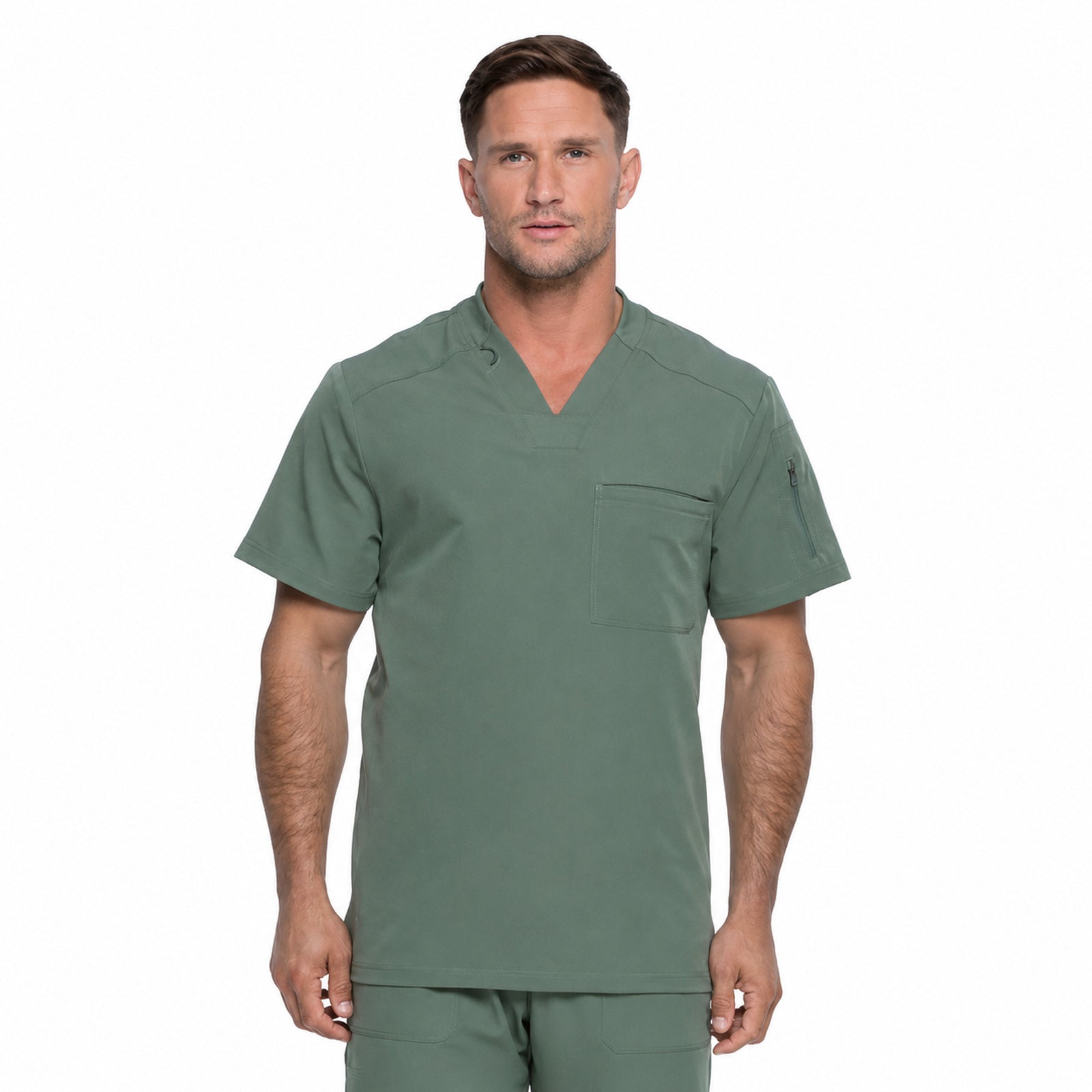 Filipina médica Dickies DK610 color verde olivo - fotografía 78 en alta definición