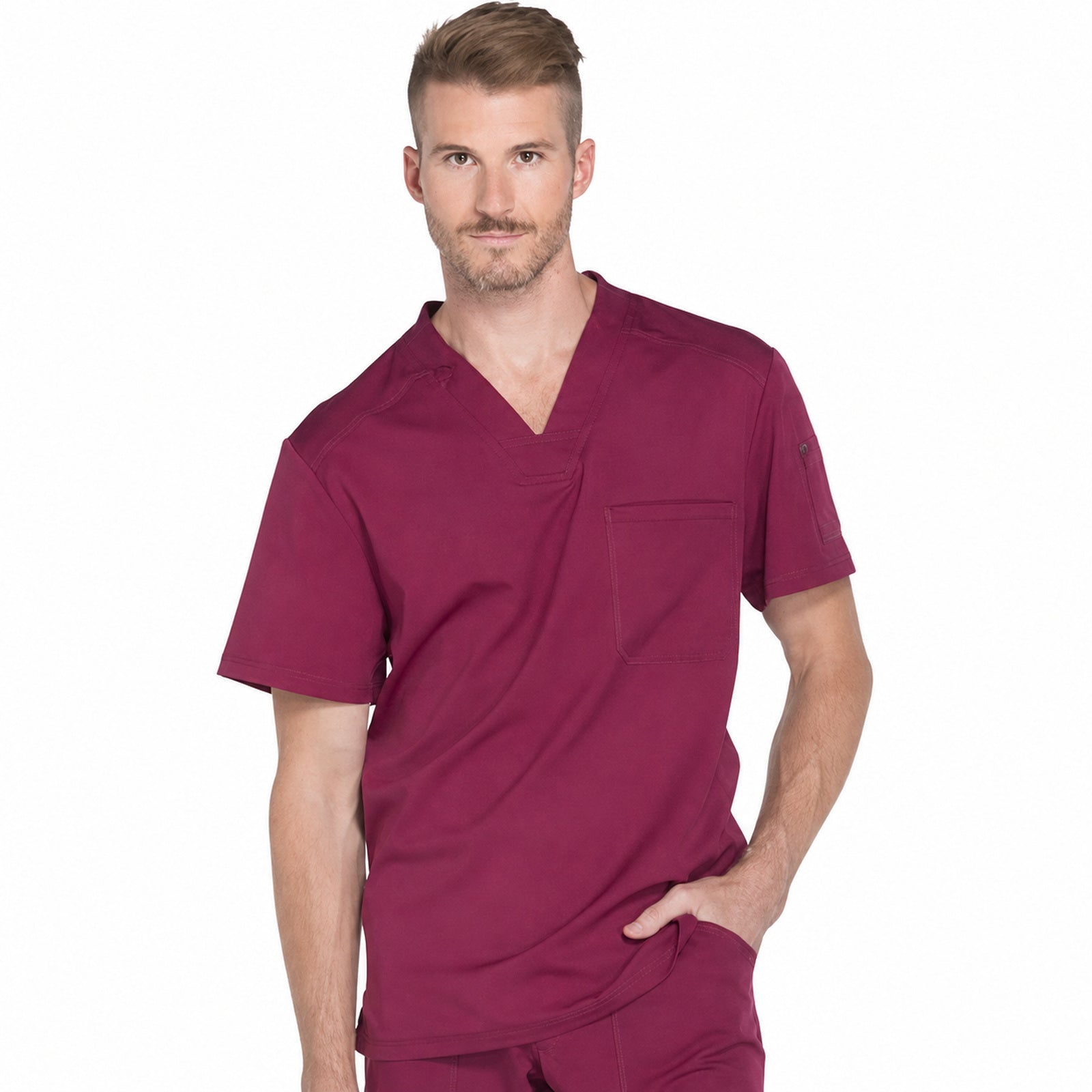 Filipina médica Dickies DK610 color vino - fotografía 31 en alta definición