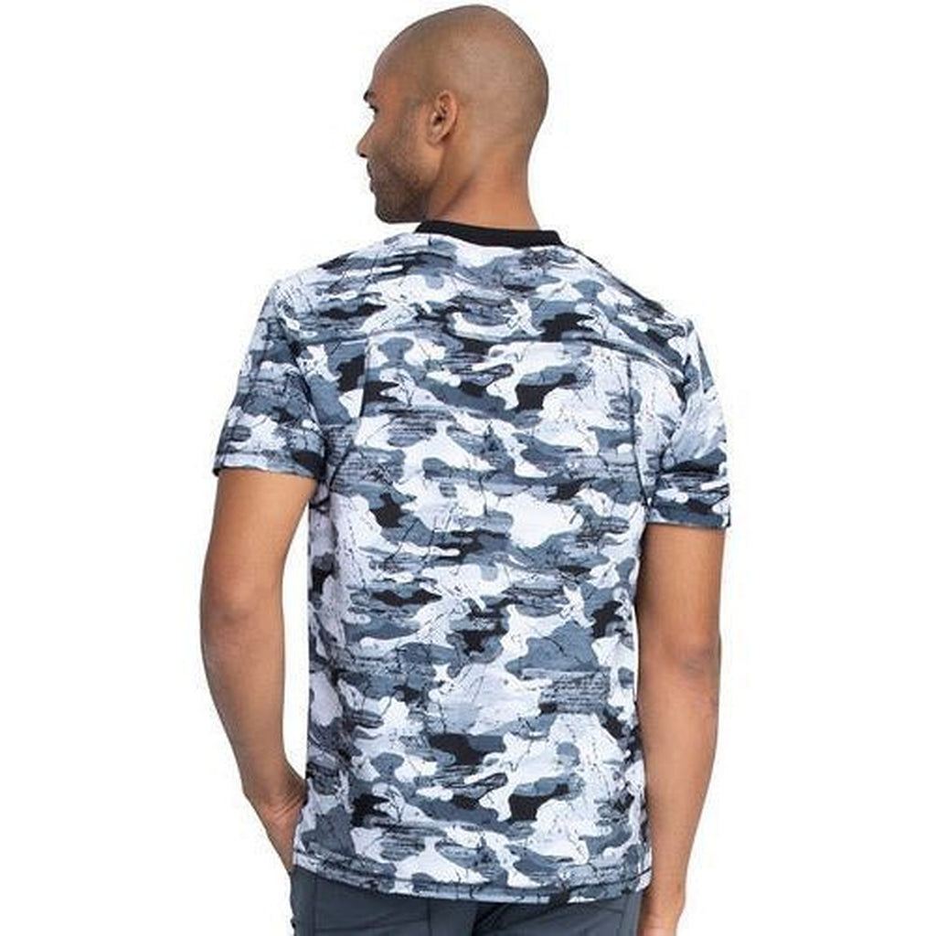 Filipina médica estampada Dickies DK611 para hombre Camuflaje Gris, vista de espalda