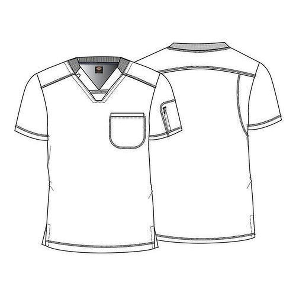 Ficha técnica de filipina médica Dickies DK613 Tie Dye Gris Oxford