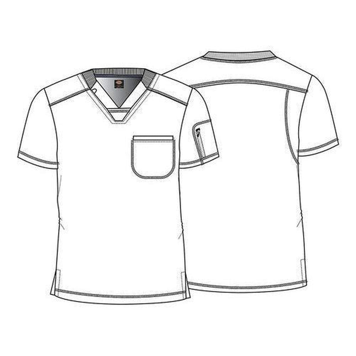Ficha técnica de filipina médica Dickies DK613 Tie Dye Gris Oxford | color:tie-dye-gris-oxford