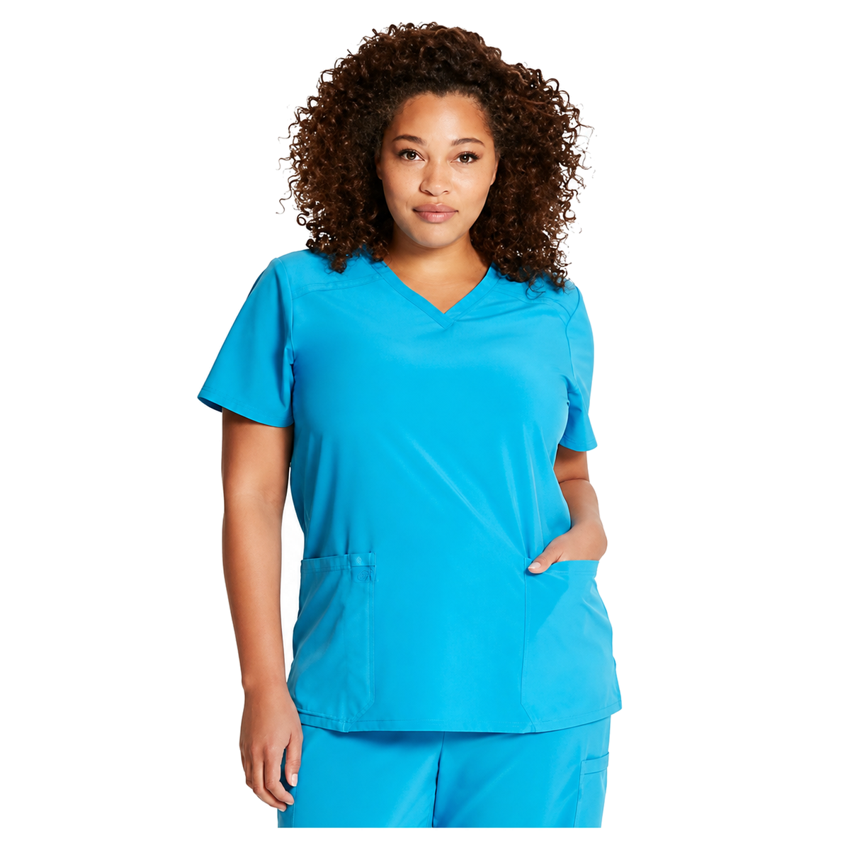 Filipina médica Dickies DK615 para mujer Blue Hawaii, vista frontal | color:blue-hawaii