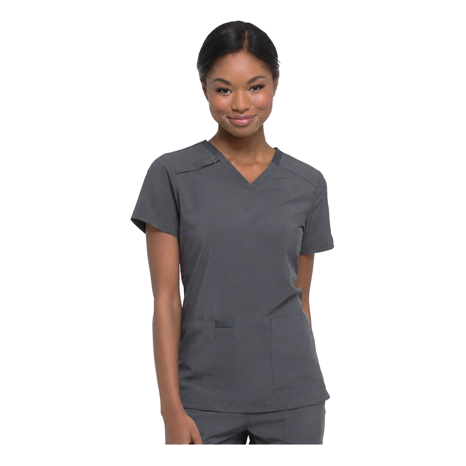 Filipina médica Dickies DK615 para mujer Gris Oxford, vista frontal | color:gris-oxford