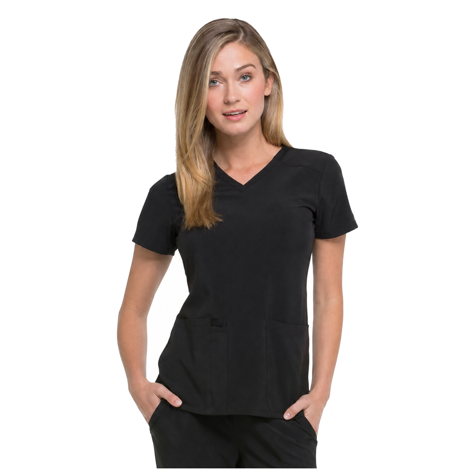 Filipina médica Dickies DK615 para mujer Negro, vista frontal | color:negro