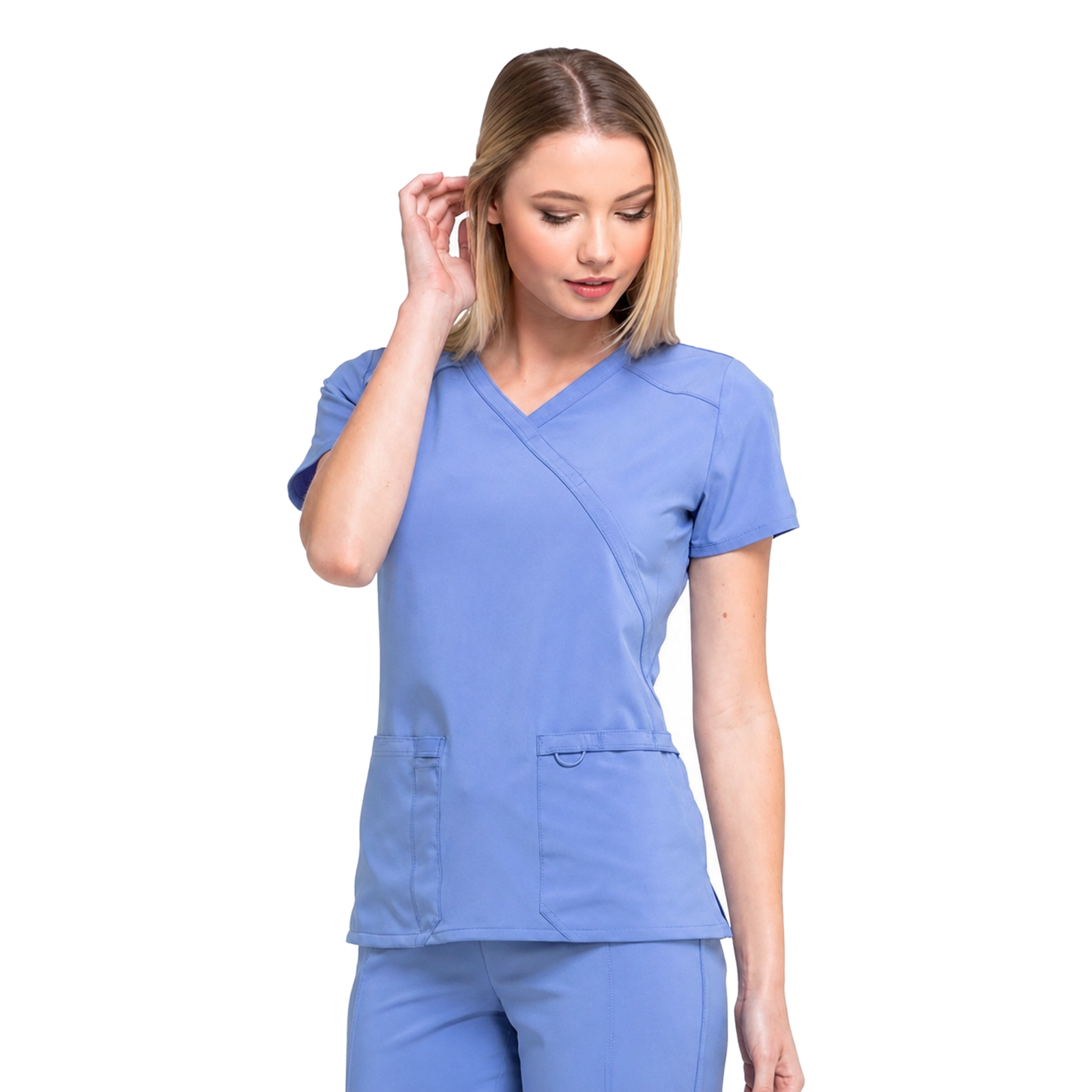 Filipina médica Dickies DK625 EDS Essentials para mujer Azul Cielo, vista de detalle | color:azul-cielo