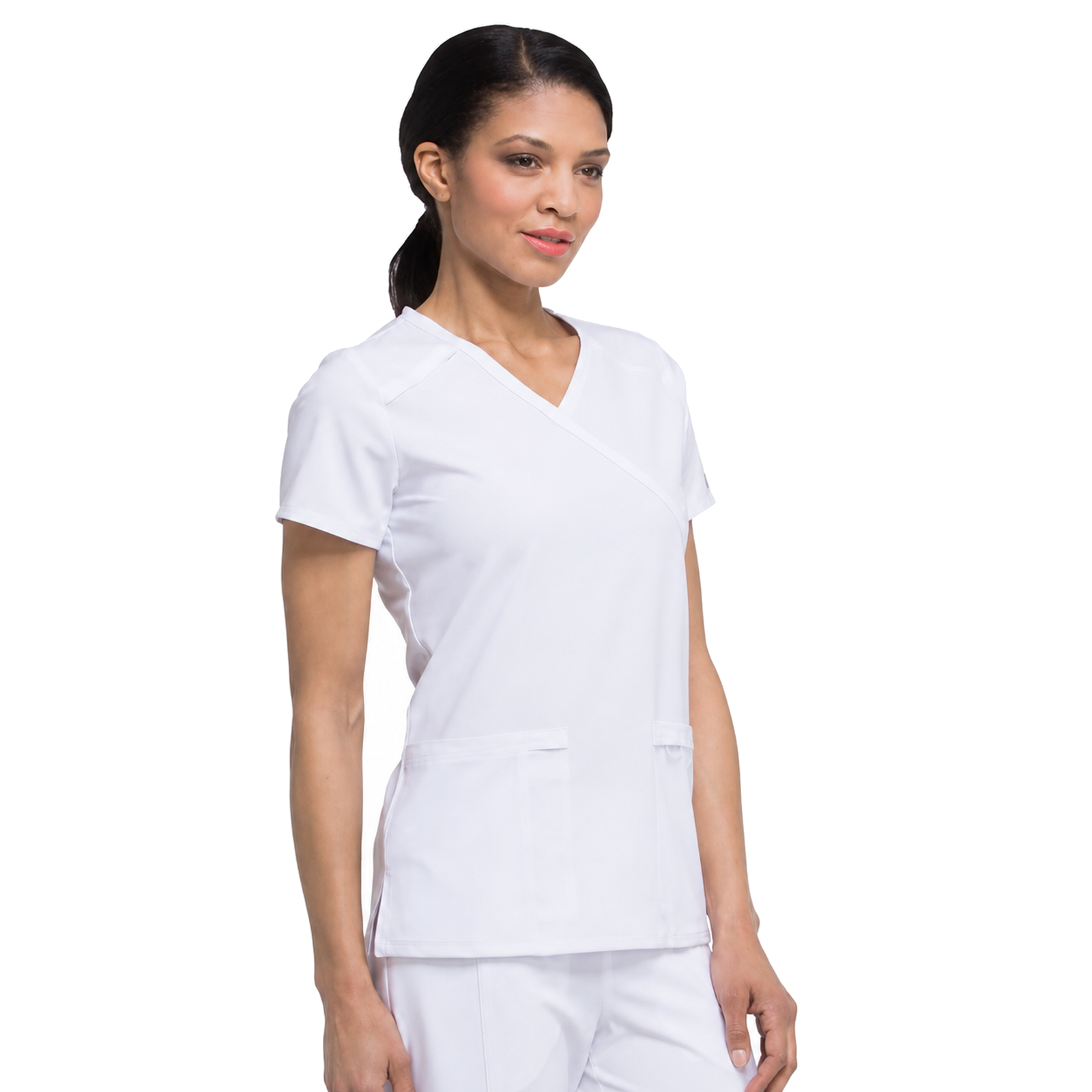 Filipina médica Dickies DK625 EDS Essentials para mujer Blanco, vista frontal | color:blanco