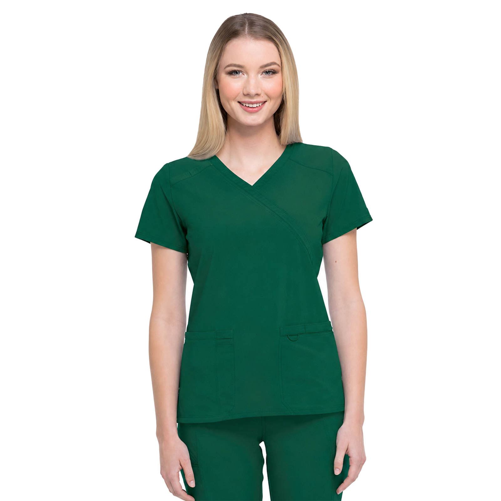 Filipina médica Dickies DK625 EDS Essentials para mujer Hunter, vista frontal | color:hunter
