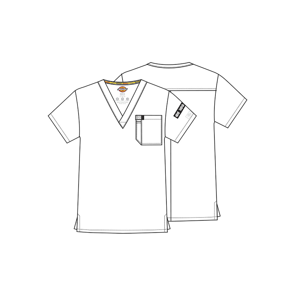 Dickies DK635 filipina quirúrgica para hombre talla extra color Azul Marino, ficha técnica | color:azul-marino