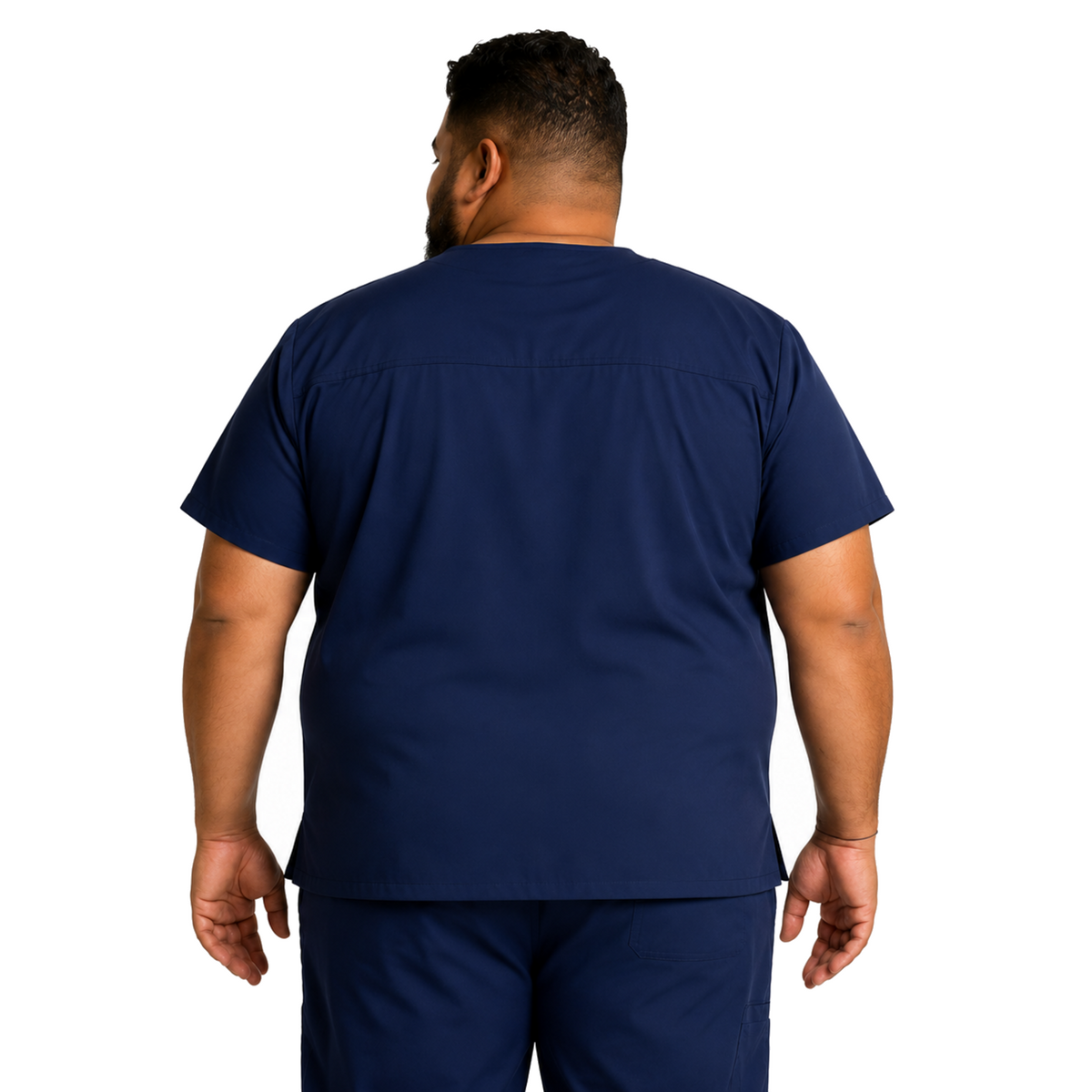 Dickies DK635 filipina quirúrgica para hombre talla extra color Azul Marino, vista posterior | color:azul-marino