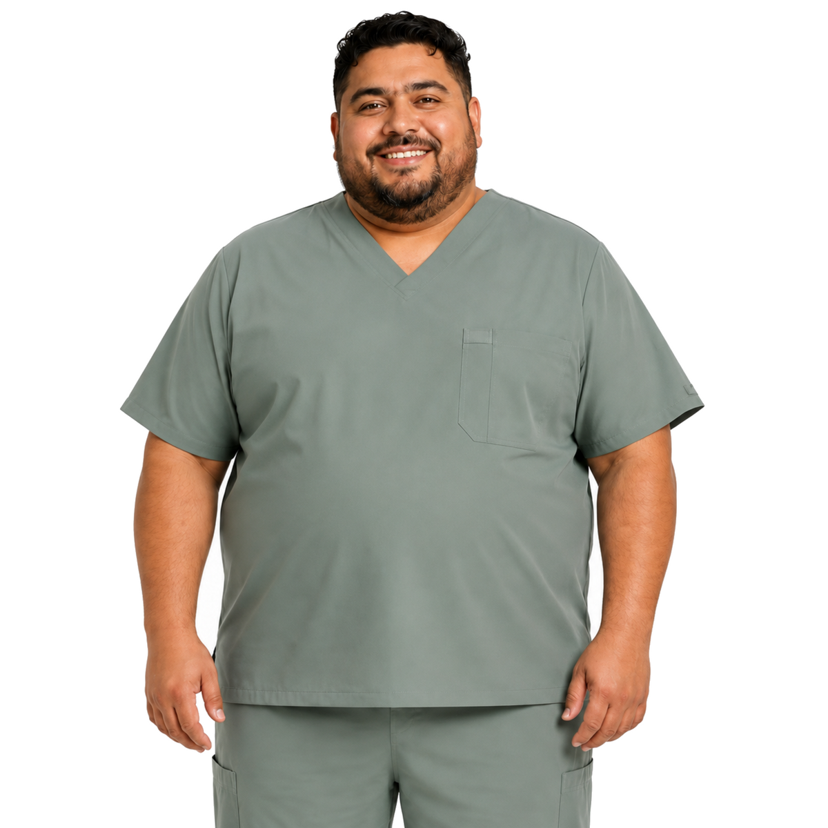 Dickies DK635 filipina quirúrgica para hombre talla extra color Verde Olivo, vista frontal | color:verde-olivo