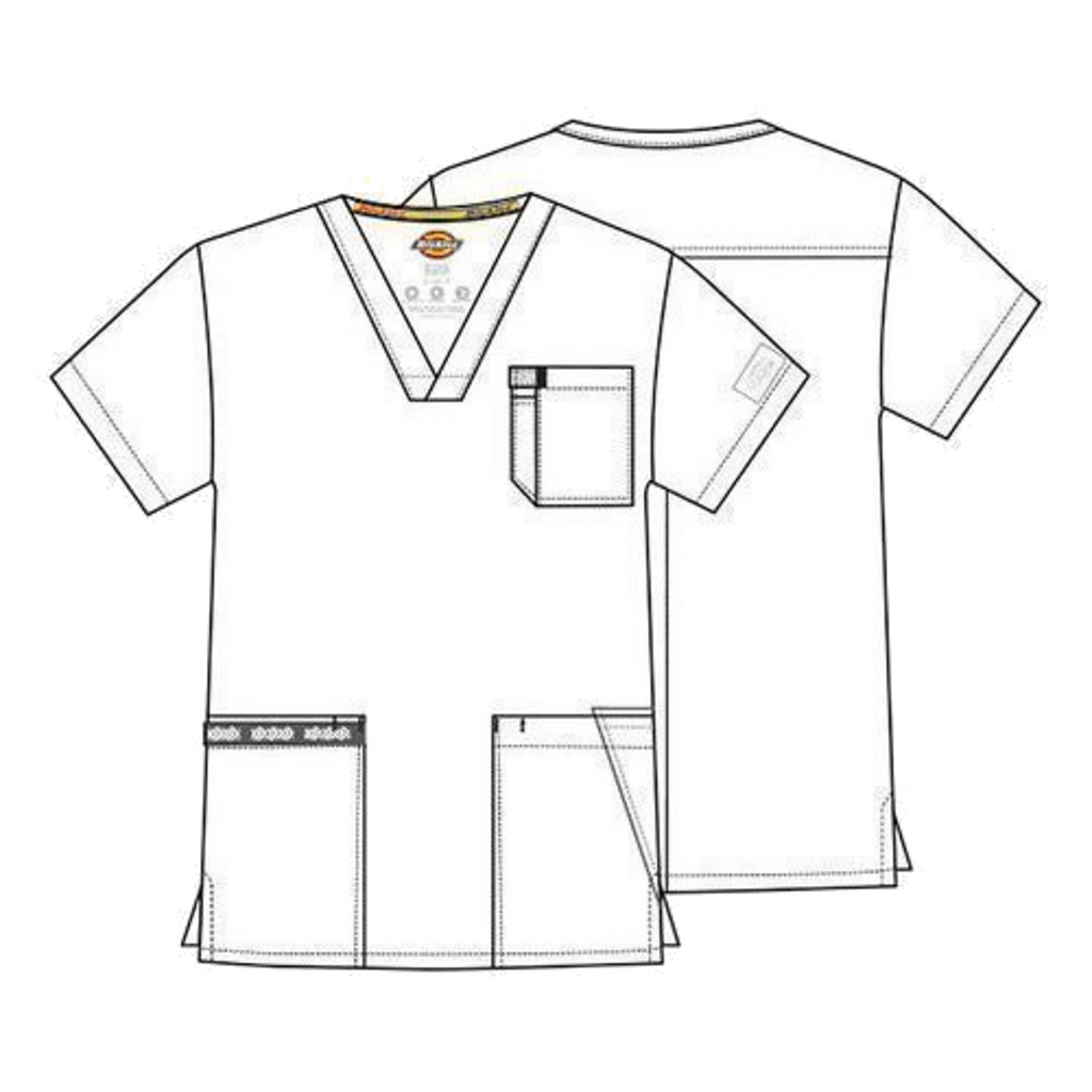 Dickies DK645 filipina quirúrgica para hombre color Blanco, ficha técnica