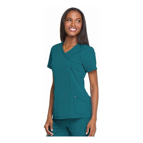 Dickies Dk660 Filipina Dynamix Mujer Quirúrgica Clínica #mlpos_37 | Color: CAR - Verde Caribe #color_car_-_verde_caribe #sku_dk660carl #sku_dk660carm #sku_dk660cars #sku_dk660carxl #sku_dk660carxs