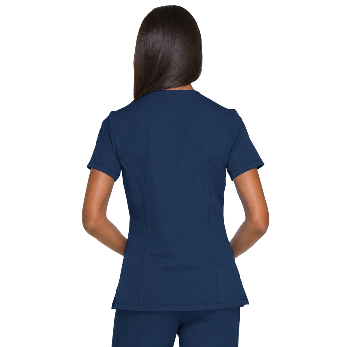 Dickies DK660 filipina quirúrgica Dynamix para mujer color Azul Marino, vista posterior | color:azul-marino