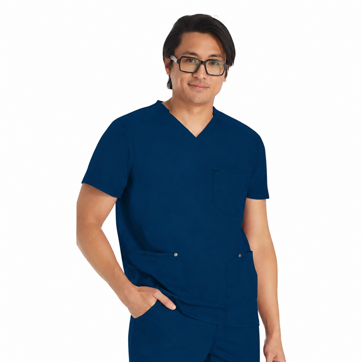 Filipina quirúrgica Dickies DK677 para hombre Azul marino, vista frontal | color:azul-marino
